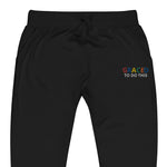 Load image into Gallery viewer, Black Graced Fleece Sweatpants (Multicolor)

