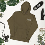 Load image into Gallery viewer, Military Green Graced Corner Hoodie (White)
